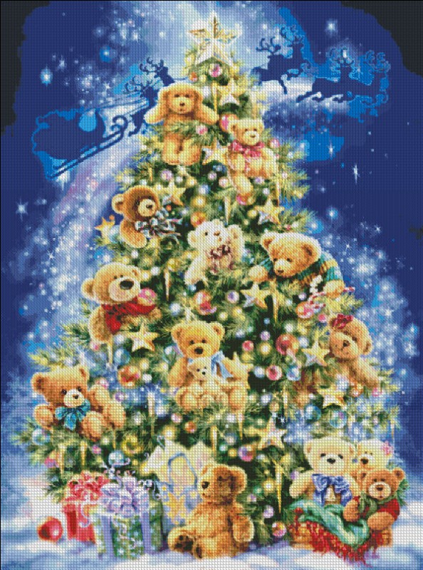 Teddy Bear Tree Material Pack - Click Image to Close