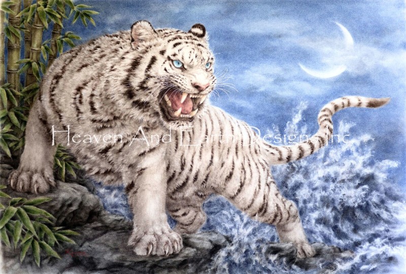 White Tiger And The Waves Max Colors - Click Image to Close