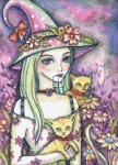 Diamond Painting Canvas - QS Blossom Witch