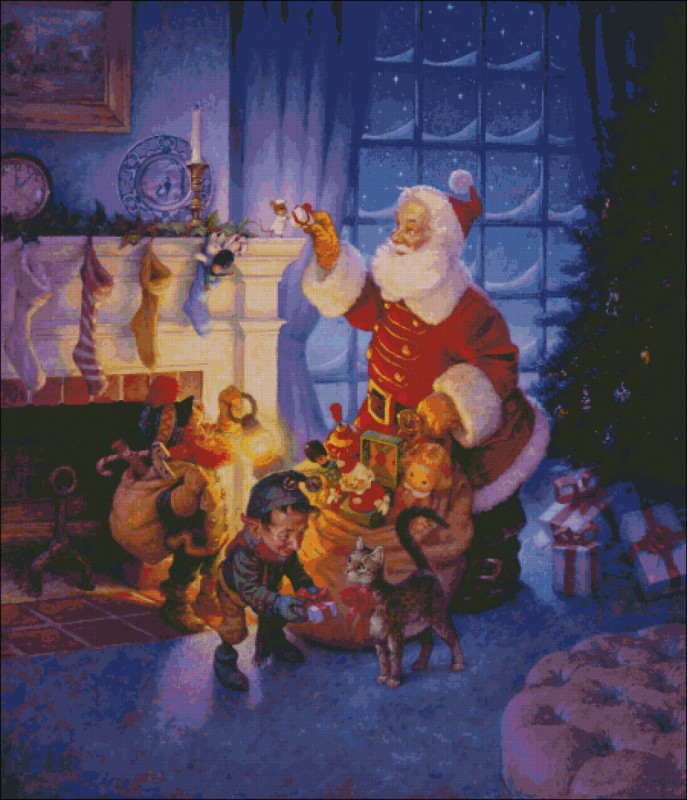 Santa and The Mouse - Click Image to Close