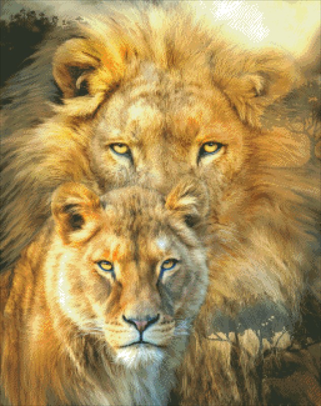 Diamond Painting Canvas - Mini African Royalty - Click Image to Close