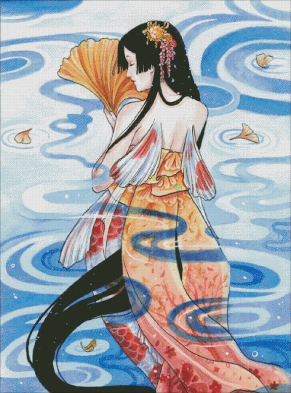 Koi Mermaid - Click Image to Close