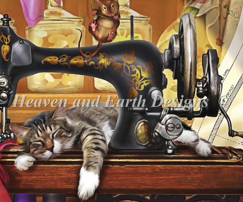 QS Ye Old Craft Room Kitten Material Pack - Click Image to Close