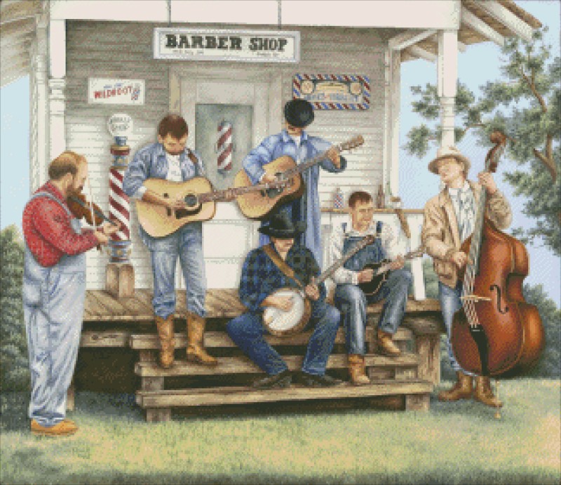 Diamond Painting Canvas - Mini Bluegrass Festival - Click Image to Close