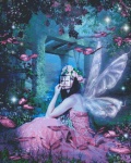 Diamond Painting Canvas - Mini Butterfly Pink KA