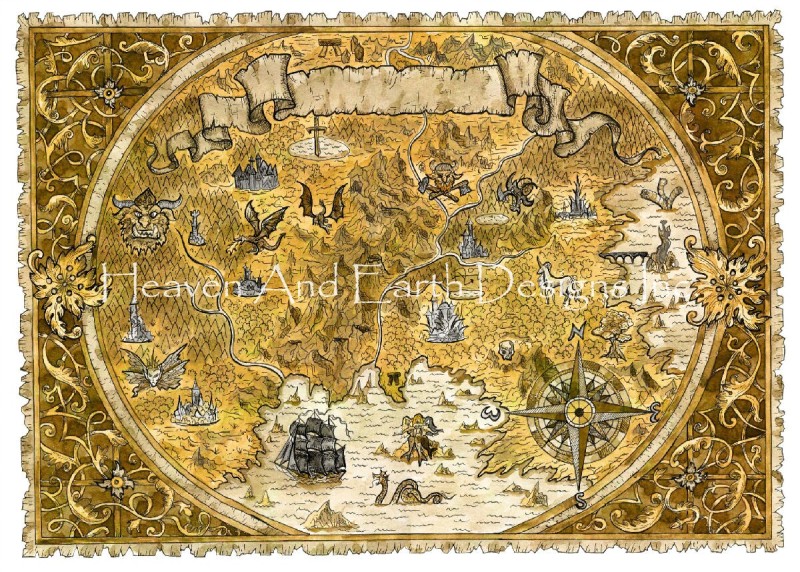 Old Pirate Map - Click Image to Close