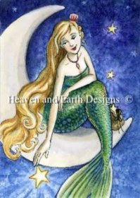 Diamond Painting Canvas - QS Mermaid Moon