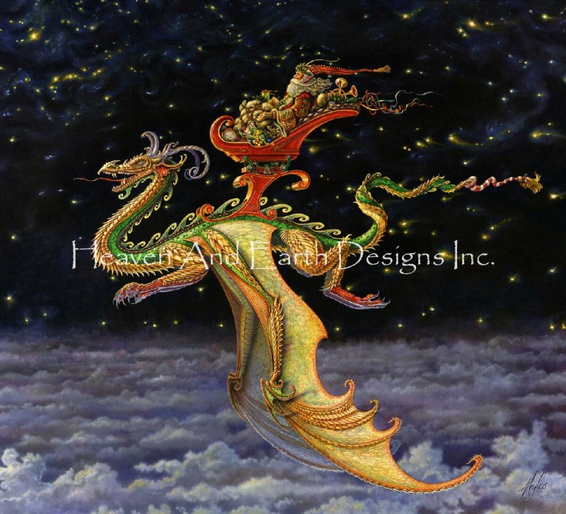 Saint Nicholas Dragon Sleigher Max Colors - Click Image to Close