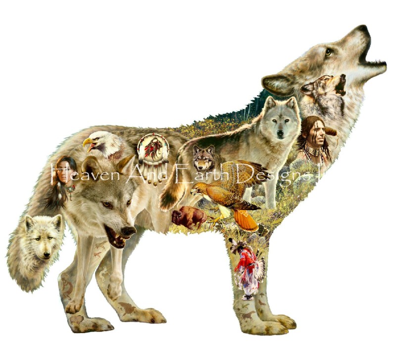 Shaped Wolf - Click Image to Close