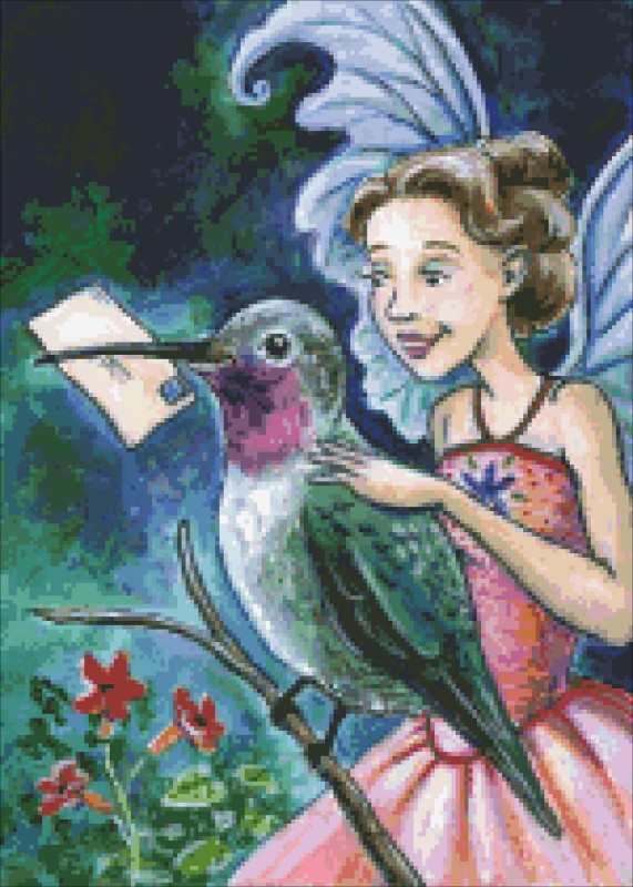 Diamond Painting Canvas - QS Priority Fairy Mail - Click Image to Close