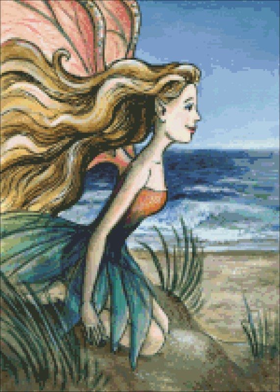 Diamond Painting Canvas - QS Sand Dune Fairy - Click Image to Close