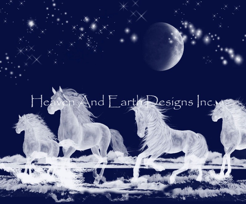 Silver Moon Ocean Spirit Horses - Click Image to Close