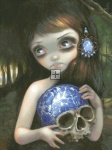 Diamond Painting Canvas - Mini Blue Willow Skull