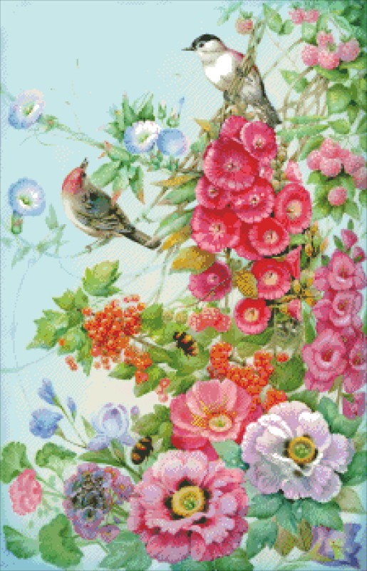 Diamond Painting Canvas - Mini Bird Song - Click Image to Close