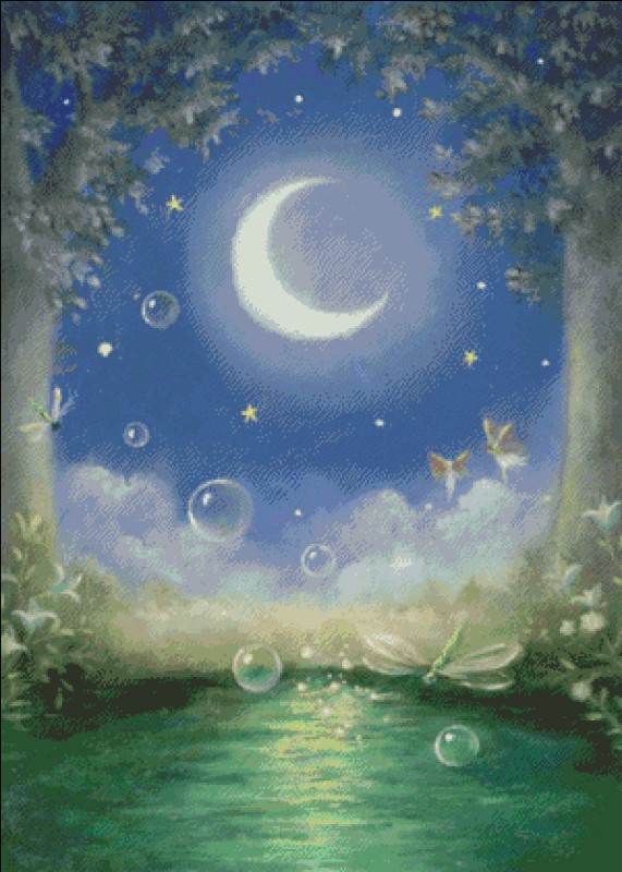 Fairy in Moonlight - Click Image to Close