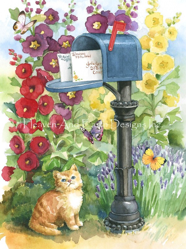 Kitty At The Mail Box - Click Image to Close