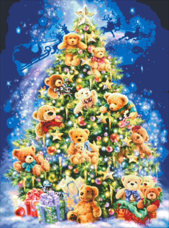 Teddy Bear Tree Max Colors - Click Image to Close