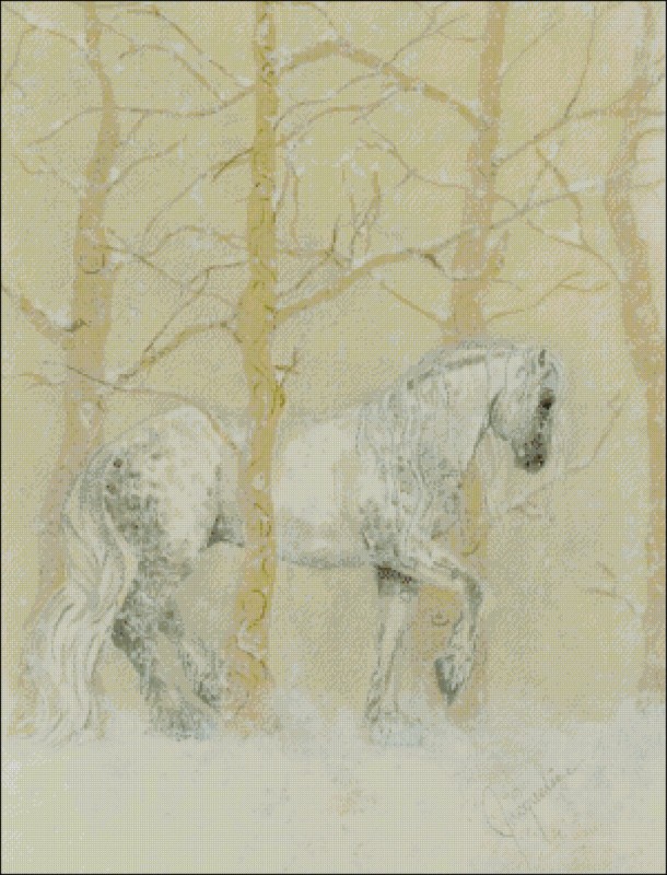 Snow Horse - Click Image to Close