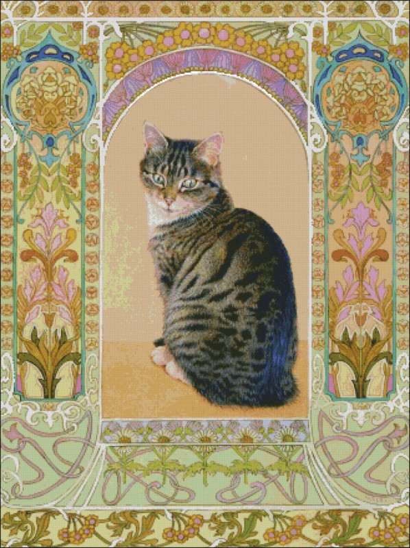 Gemma in Art Nouveau Frame - Click Image to Close