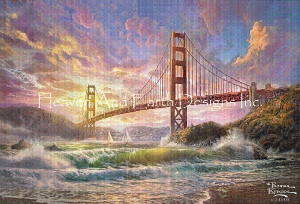 Sunset on Golden Gate Bridge Max Colors