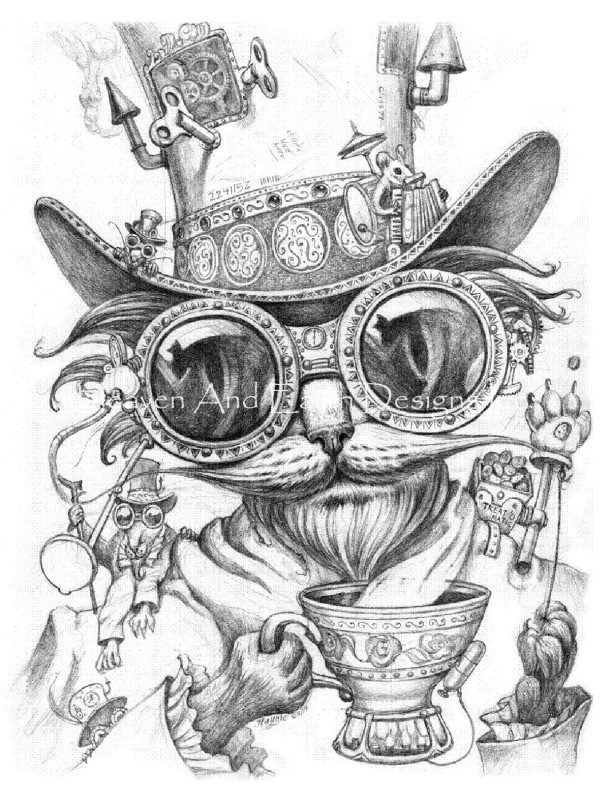 Supersized Steam Punk Cat Daddy - Click Image to Close