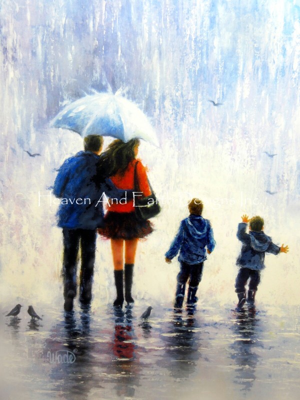 Rain Family Two Boys - Click Image to Close