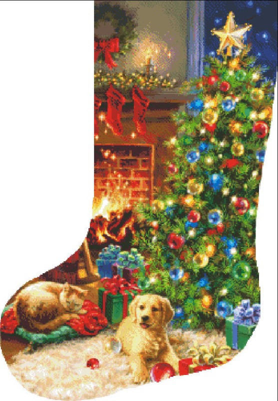 Stocking Cozy Christmas DG Flip - Click Image to Close