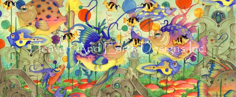 Supersized Funky Fish Carnival Max Colors - Click Image to Close