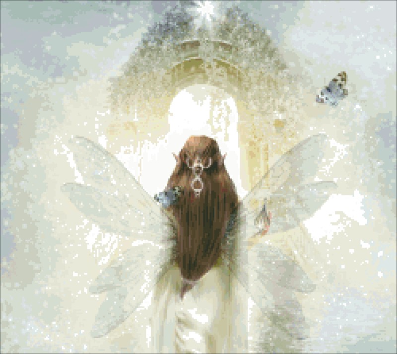 Diamond Painting Canvas - QS Tarot Fairy 12 - Click Image to Close