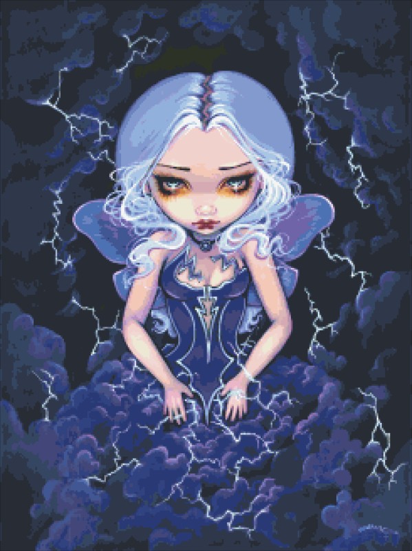 Diamond Painting Canvas - Mini Dress of Storms - Click Image to Close
