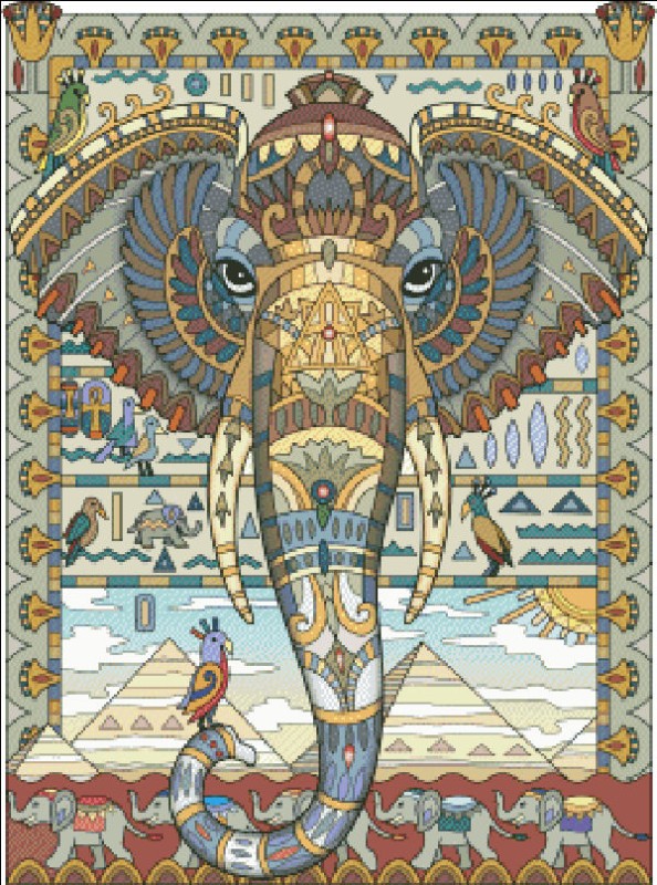 Mini Egyptian Elephant - Click Image to Close