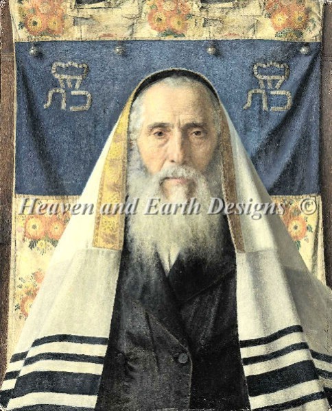 Portrait of Rabbi With Prayer Shawl