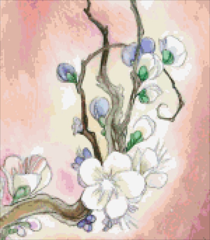 Diamond Painting Canvas - QS Blossoms Law - Click Image to Close