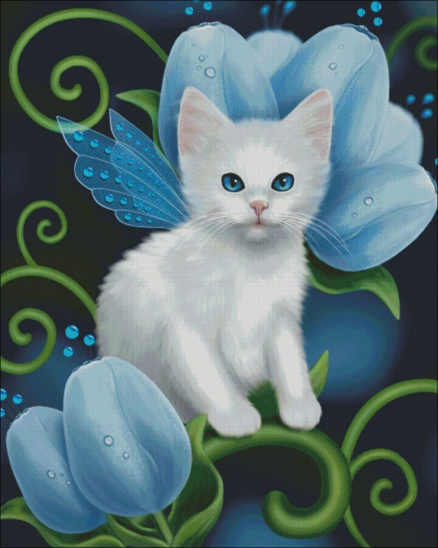 Aquamarine Cat - Click Image to Close
