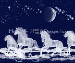 Clearance - Silver Moon Ocean Spirit Horses (Large Format)