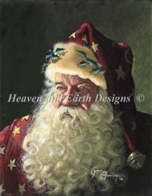 Portrait of Father Christmas Max Colors