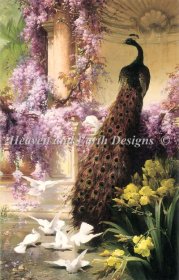Diamond Painting Canvas - Mini A Peacock In A Garden
