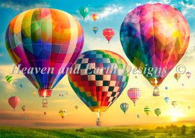Supersized Hot Air Balloon Sunrise Max Colors