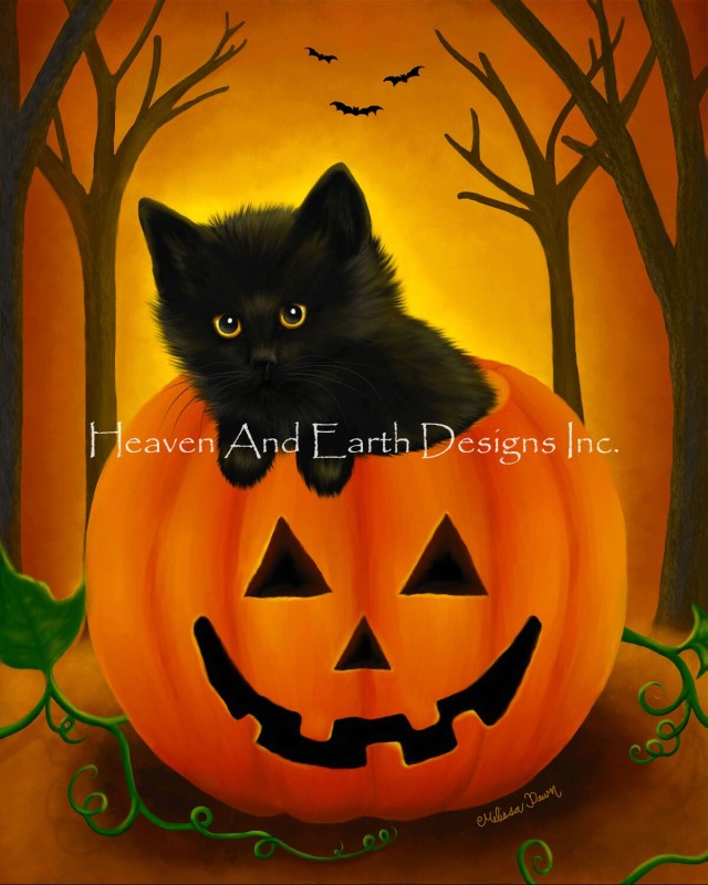 Mini Halloween Kitten - Click Image to Close