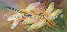 Golden Dragonflies