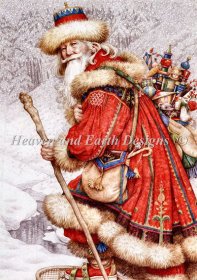 Father Christmas With Toys Max Colors