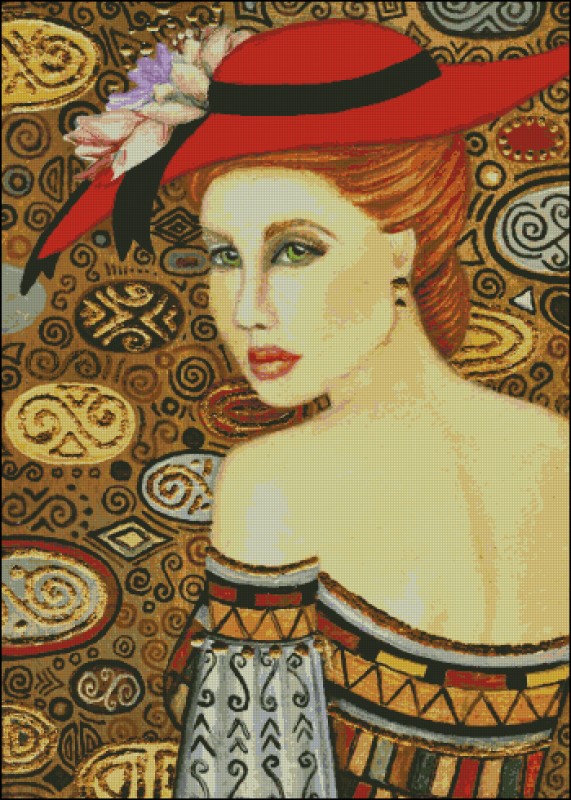 Lady In The Red Hat 2 - Click Image to Close