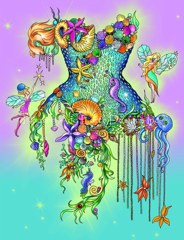 Mermaid Corset - Click Image to Close