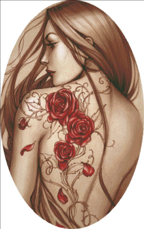 Ornament Rose Tattoo - Click Image to Close