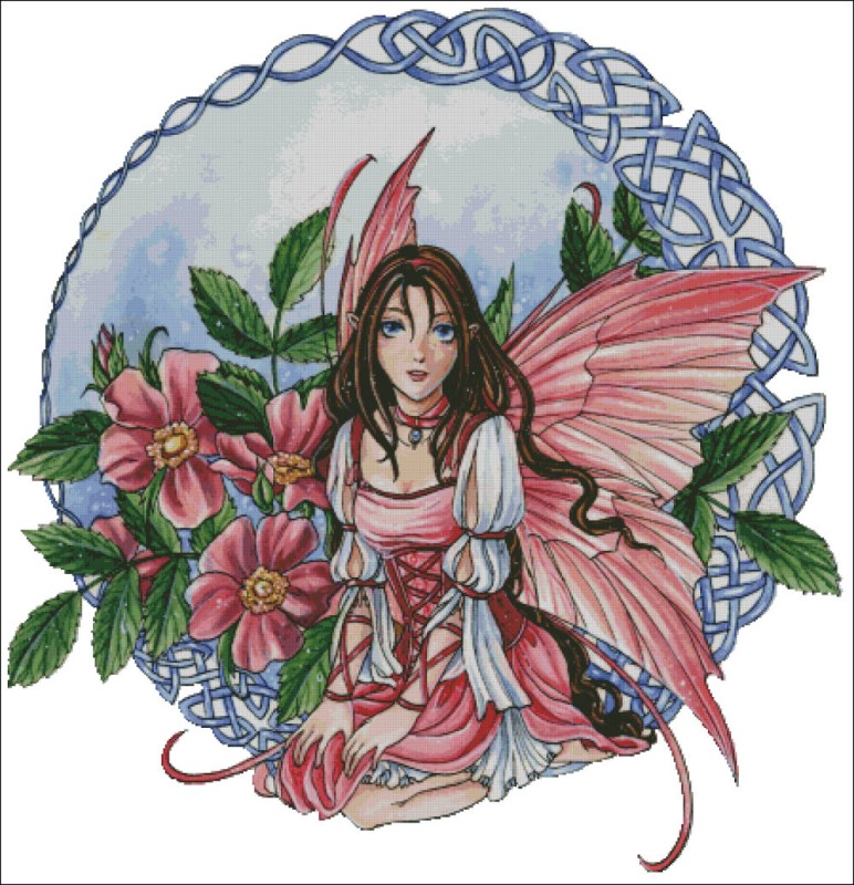 Celtic Rose Fairy - Click Image to Close