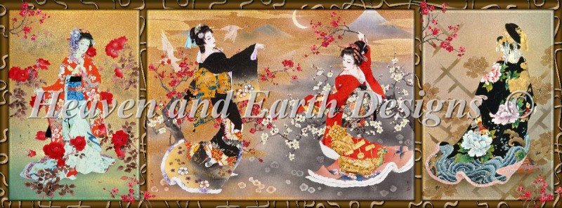 Oriental Triptych Material Pack - Click Image to Close
