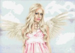 Diamond Painting Canvas - Angel in Pink
