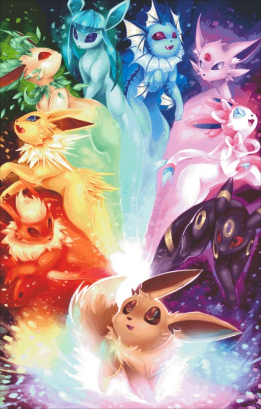 The Possibilities Eeveelution Rainbow Max Colors - Click Image to Close