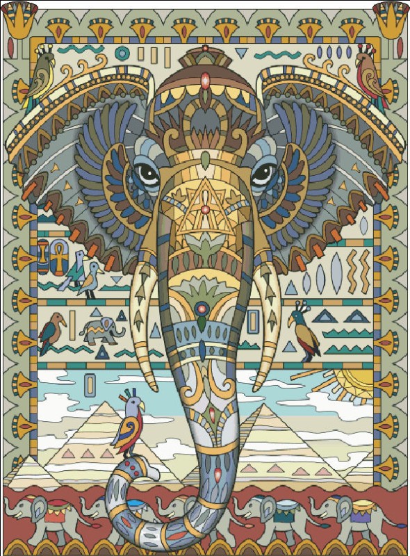Egyptian Elephant - Click Image to Close