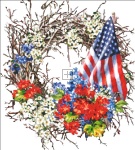 Patriotic Wreath Max Colors NO BK